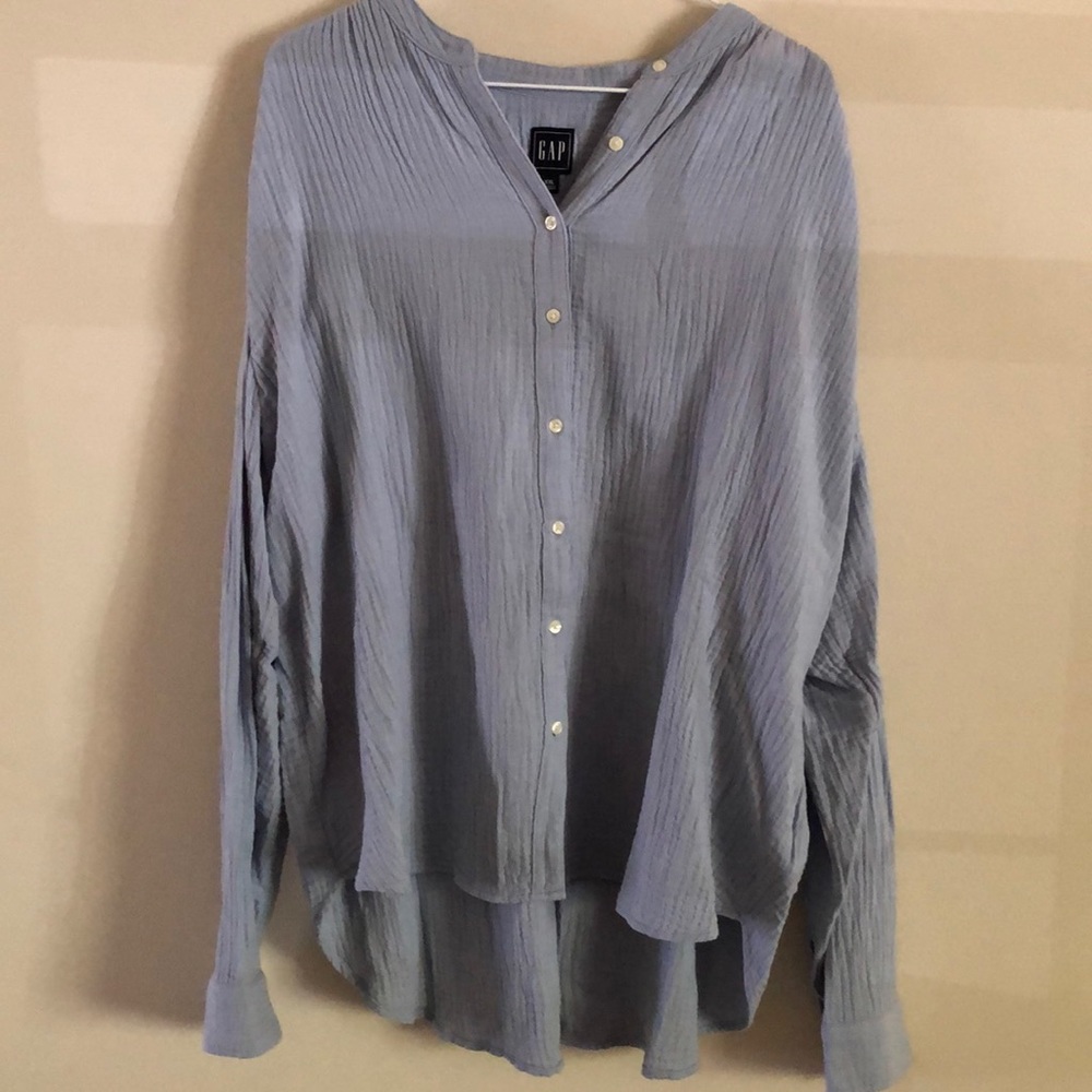 GAP cotton-gauze button down top